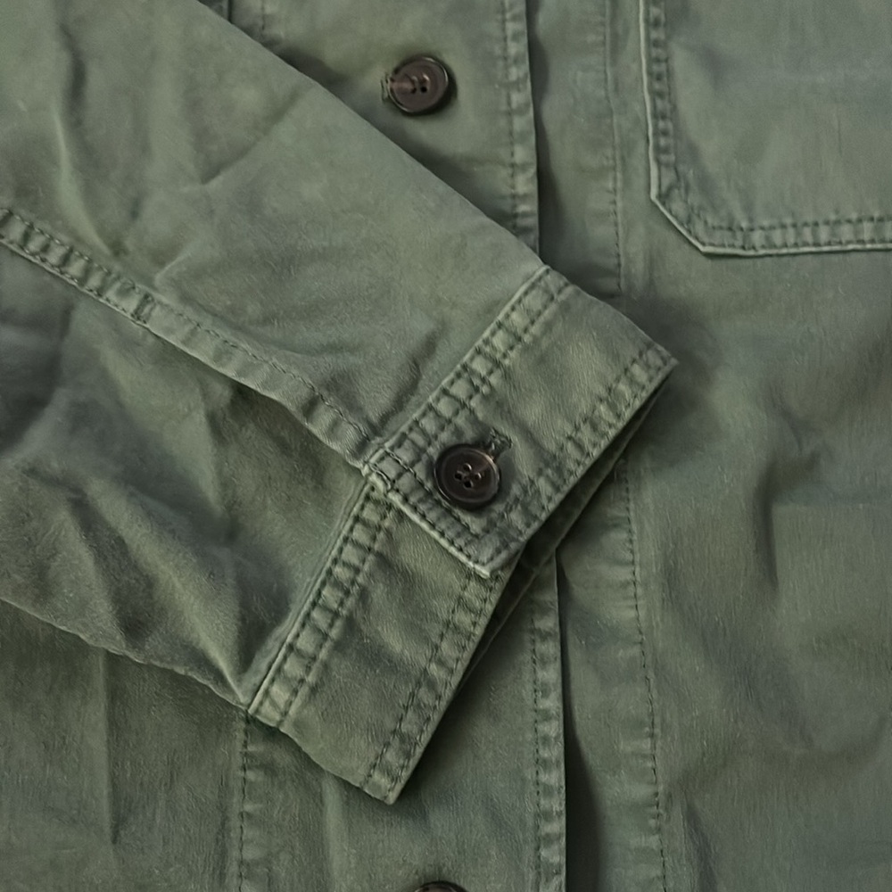 Madewell NWT Easy Utility Shirt-Jacket green womens size 3X - Picture 3 of 12